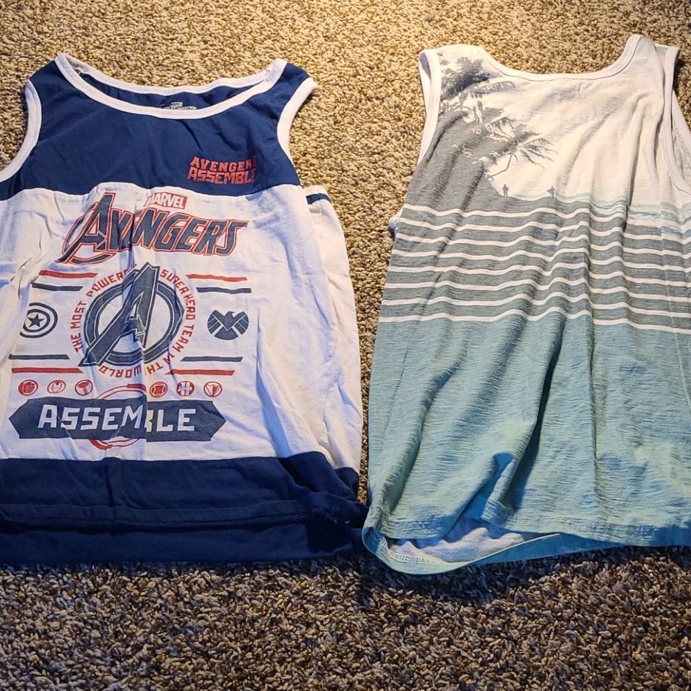 summer tank tops mens sleeveless M/L sz.